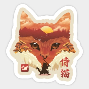 Neko Landscape Sticker